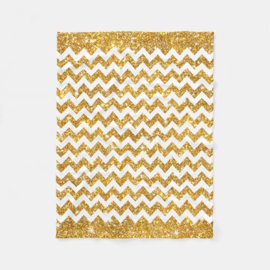 Couverture Polaire Motif blanc de Chevron de parties scintillantes de (Devant)