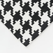 Couverture Polaire Motif blanc noir rouge personnalisé de (Coin)