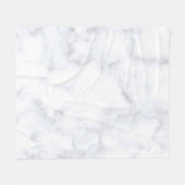 Couverture Polaire Motif blanc texture marbre (Devant (Horizontal))