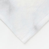 Couverture Polaire Motif blanc texture marbre (Coin)