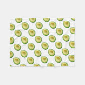 Couverture Polaire Motif blanc vert Avocados Yum 4Amy (Devant (Horizontal))