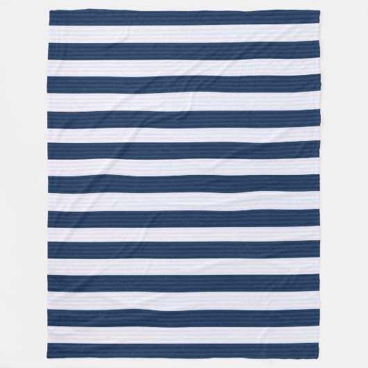 Couverture Polaire Motif Bleu (Devant)