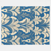 Couverture Polaire Motif bleu Designer (Devant (Horizontal))
