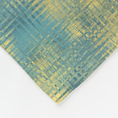 Couverture Polaire motif bleu et jaune (Coin)