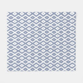Couverture Polaire Motif bleu gris et blanc (Devant (Horizontal))
