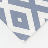 Couverture Polaire Motif bleu gris et blanc (Coin)