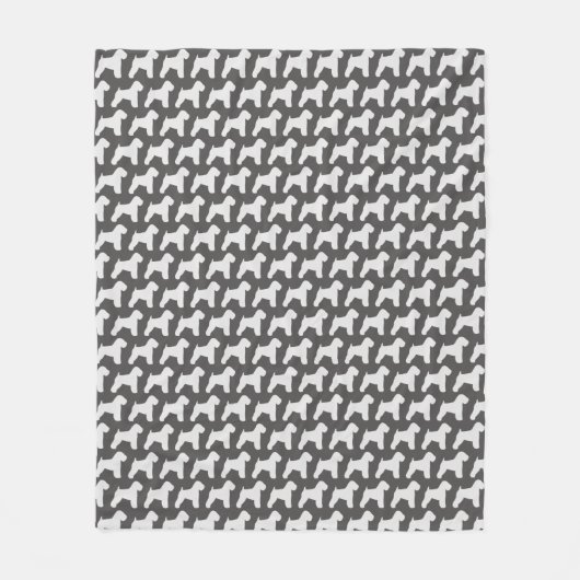 Couverture Polaire Motif blond comme les blés doucement enduit de (Devant)
