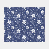 Couverture Polaire Motif Blue Sakura (Devant (Horizontal))
