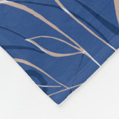 Couverture Polaire Motif Blue Swirls (Coin)