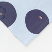 Couverture Polaire Motif Blueberry (Coin)