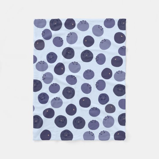 Couverture Polaire Motif Blueberry (Devant)