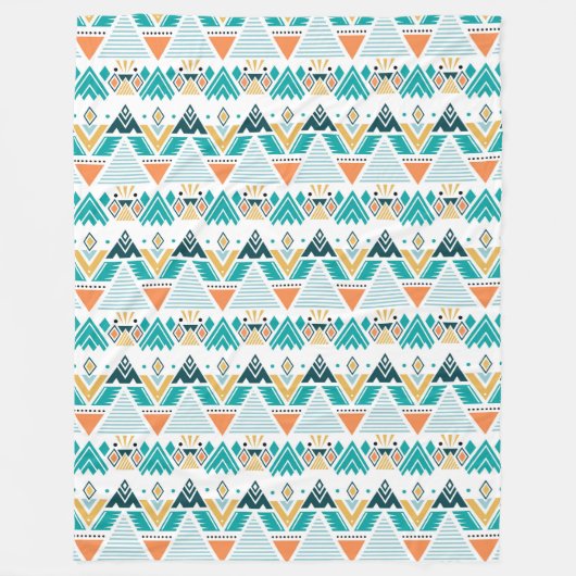 Couverture Polaire Motif bohème (Devant)
