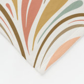 Couverture Polaire Motif Boho Art Nouveau moderne (Coin)