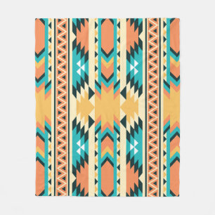 Couverture Polaire Motif Boho de style sud-ouest