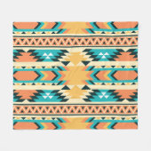 Couverture Polaire Motif Boho de style sud-ouest (Devant (Horizontal))