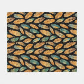 Couverture Polaire Motif Boho Feather (Devant (Horizontal))