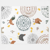 Couverture Polaire Motif Boho pour poulets et poulets (Devant (Horizontal))