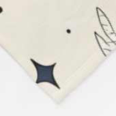 Couverture Polaire Motif botanique céleste (3) (Coin)