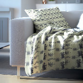 Couverture Polaire Motif botanique du Nil