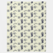 Couverture Polaire Motif botanique du Nil (Devant)