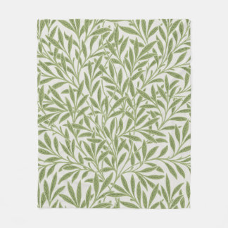 Couverture Polaire Motif botanique floral vert de William Morris