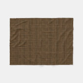 Couverture Polaire Motif Brown de Houndstooth Coche de verre (Devant (Horizontal))