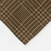 Couverture Polaire Motif Brown de Houndstooth Coche de verre (Coin)