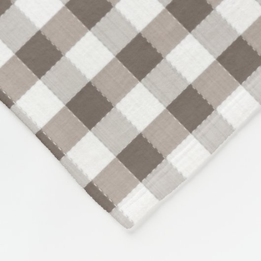 Couverture Polaire Motif Brown de nappe (Coin)