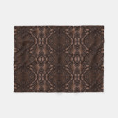 Couverture Polaire Motif Brown en cuir baroque Faux (Devant (Horizontal))