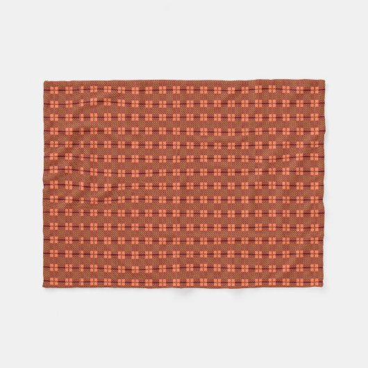 Couverture Polaire Motif Brown rouge complexe (Devant (Horizontal))
