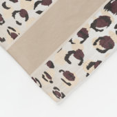 Couverture Polaire Motif brun neutre chic moderne d'impression de (Coin)