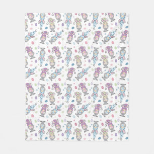 Couverture Polaire Motif Bunny Gnome de Pâques