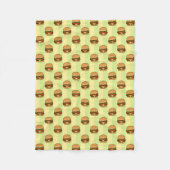 Couverture Polaire Motif Burger (Devant)