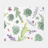 Couverture Polaire Motif Cactus (Devant (Horizontal))