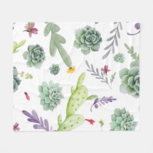 Couverture Polaire Motif Cactus (Devant (Horizontal))