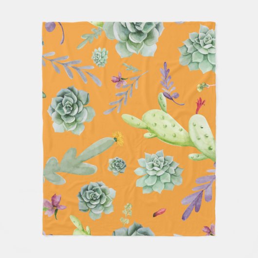 Couverture Polaire Motif Cactus 11 (Devant)