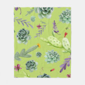 Couverture Polaire Motif Cactus 6 (Devant)