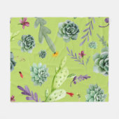 Couverture Polaire Motif Cactus 6 (Devant (Horizontal))