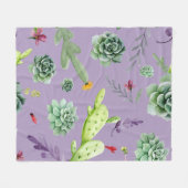 Couverture Polaire Motif Cactus 7 (Devant (Horizontal))