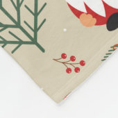 Couverture Polaire Motif cadeau Noël Gnomes (Coin)