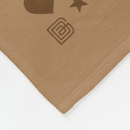 Couverture Polaire Motif café (Coin)