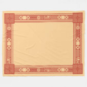 Couverture Polaire Motif Calendrier slave traditionnel (Devant (Horizontal))