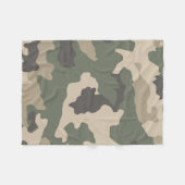 Couverture Polaire Motif Camo Vert (Devant (Horizontal))