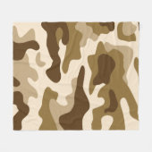 Couverture Polaire Motif camouflage beige (Devant (Horizontal))