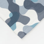 Couverture Polaire Motif camouflage Camo bleu dans les tons marine (Coin)