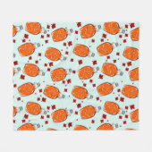 Couverture Polaire Motif canadien de sirop d'érable (Devant (Horizontal))