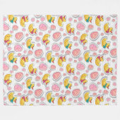 Couverture Polaire Motif Canard Et Oeufs De Pâques (Devant (Horizontal))