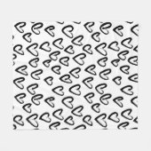 Couverture Polaire Motif cardiaque de peinture AVC (Devant (Horizontal))