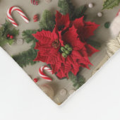 Couverture Polaire Motif carlin de Noël (Coin)