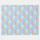 Couverture Polaire Motif Carré Pastel (Devant (Horizontal))